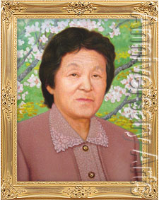 油絵で製作したお祖母様の肖像画（米寿の贈り物）